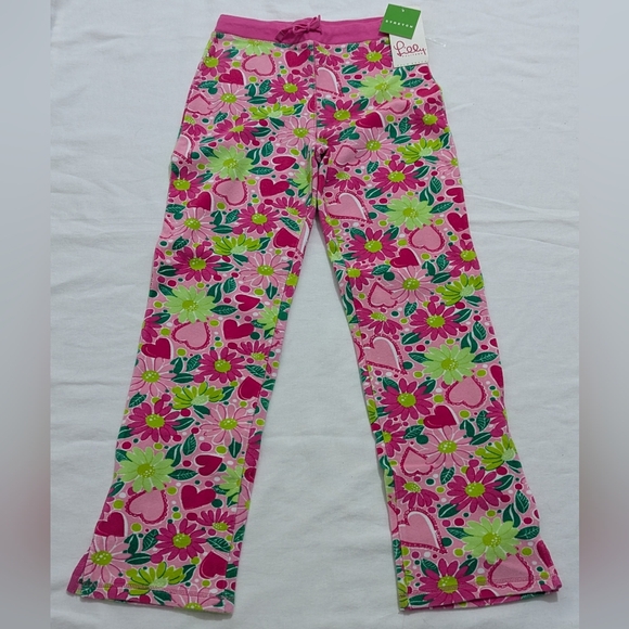 NWT: Lilly Pulitzer Jordan Terrycloth Pants Phipps Pink Lucky in Love - Picture 1 of 6